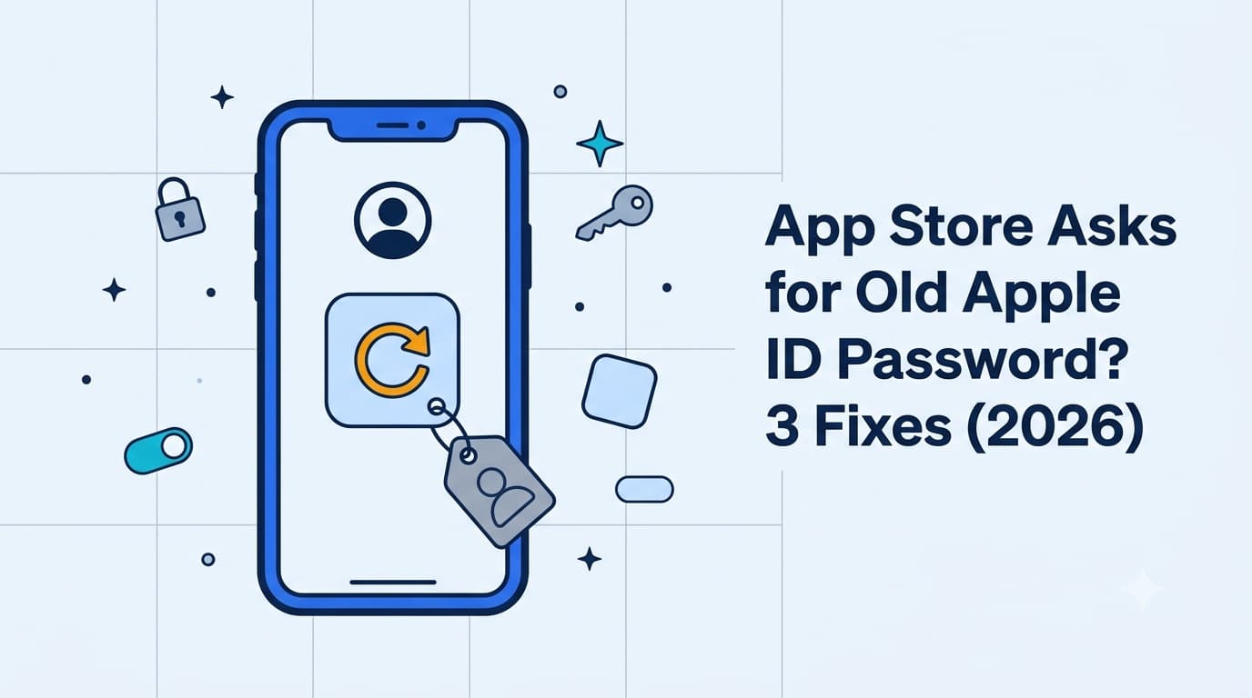 App Store Asks for Old Apple ID Password? 3 Fixes (2026)